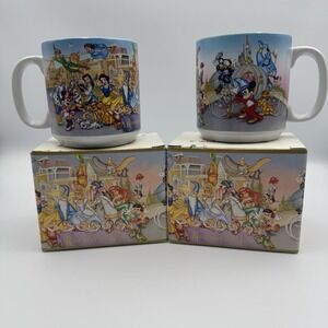 2 Vintage 25th Walt Disney World  Mugs  W/O.G Bag Its Time to Remember The Magic